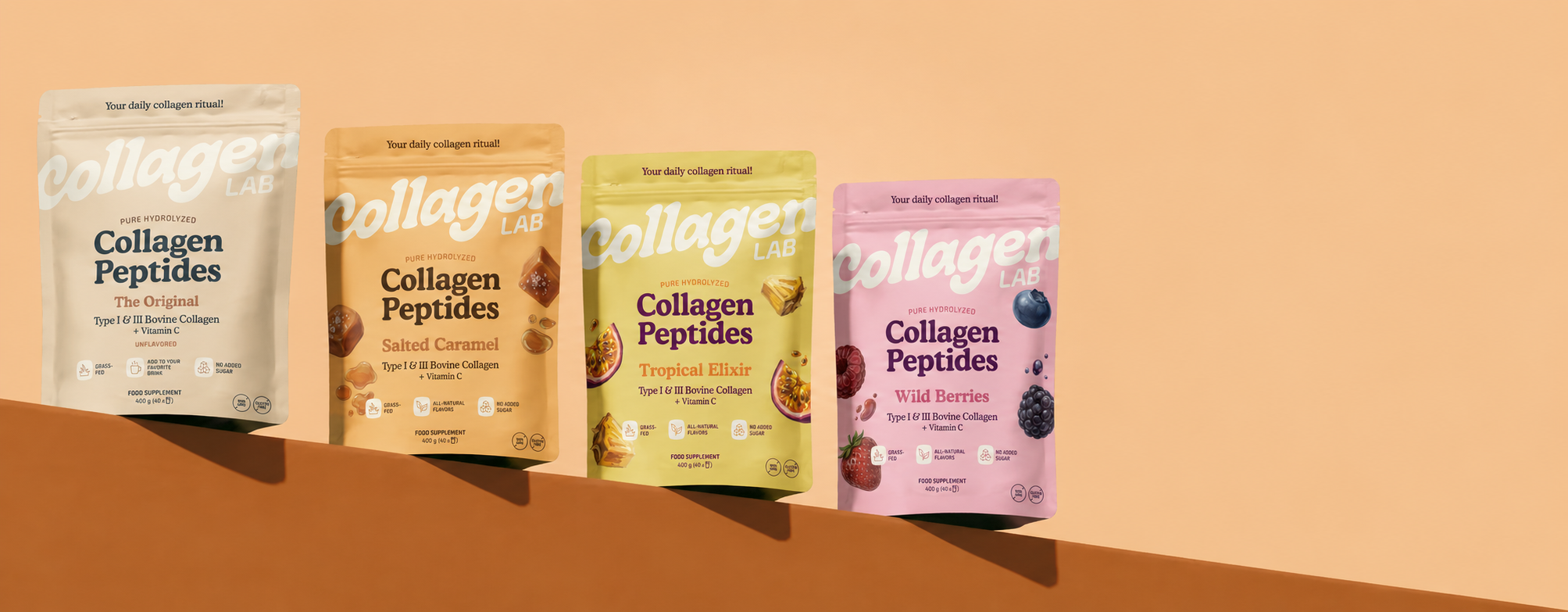 Collagen Lab – Grass-Fed Hydrolyzed Collagen Peptides with Vitamin C