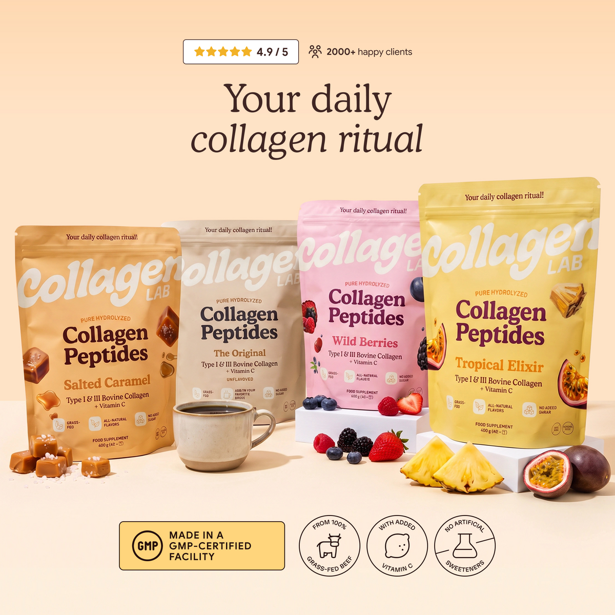 Grass-Fed Collagen Peptides for Skin, Hair & Joints
