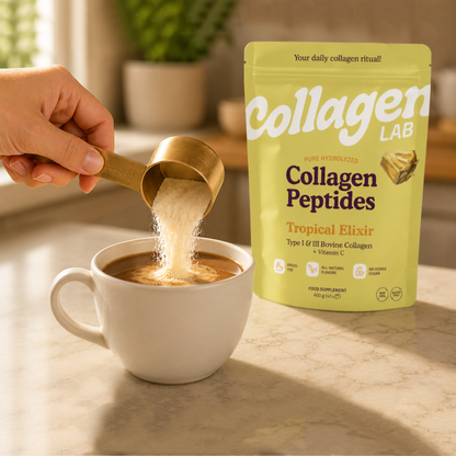 Signature Metal Scoop Collagen LAB  — Precision Dosing Spoon